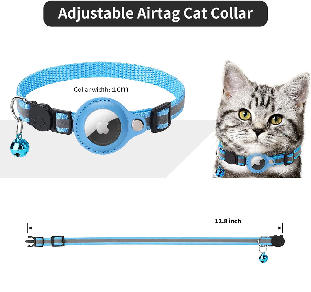 Cat Collar with AirTag Case