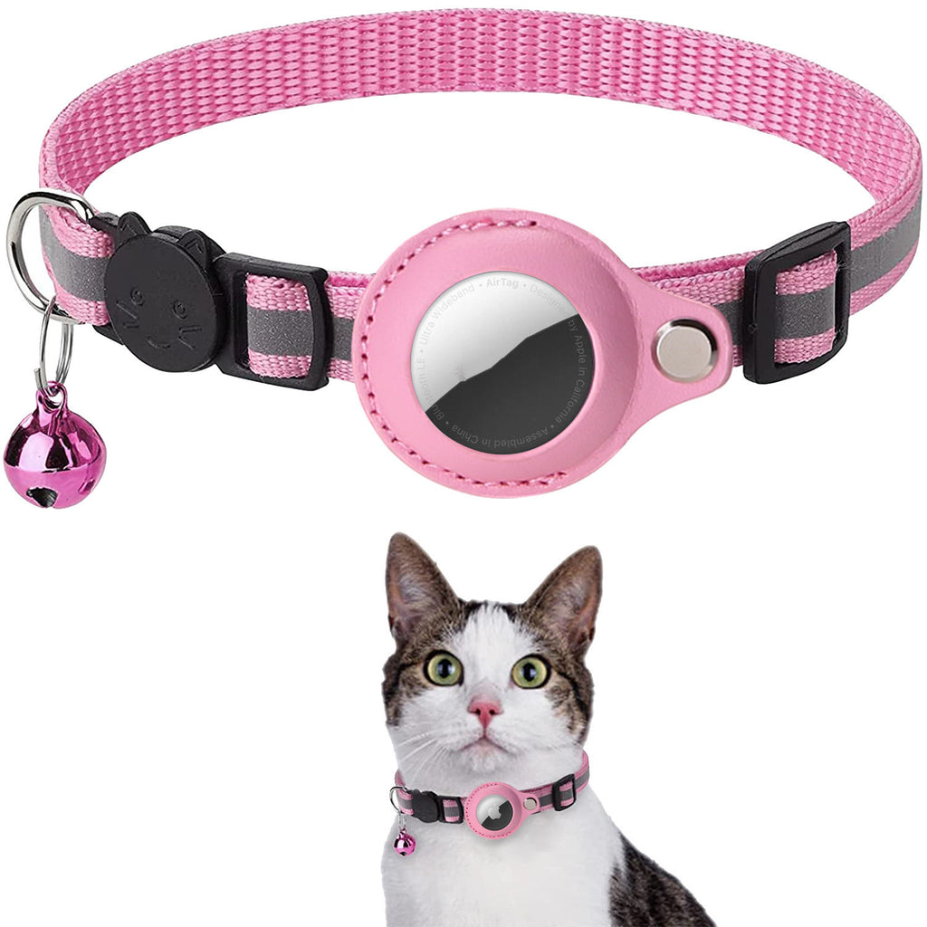 Cat Collar with AirTag Case