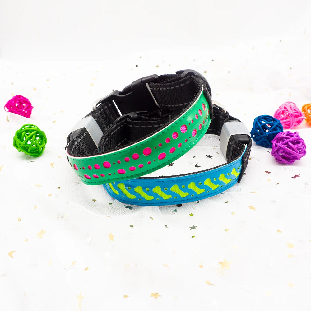Luminous Pattern Collar for Dogs