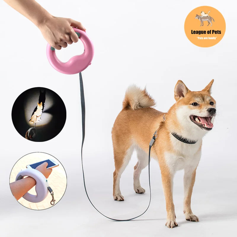 Automatic Retractable Dog Traction Rope
