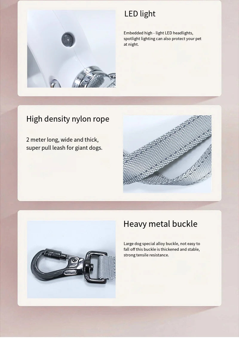 Automatic Retractable Dog Traction Rope