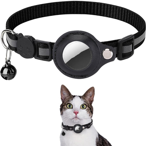 Cat Collar with AirTag Case